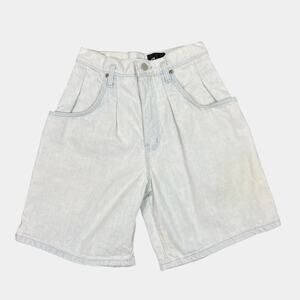 Cafe La Vie Light Wash Denim Shorts Womens XXS Size 0 High Rise Cotton Jean